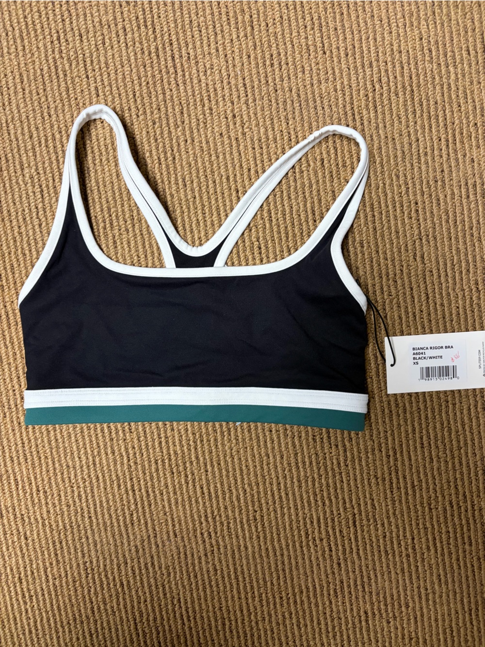 Splits59 bianca rigor bra black/white